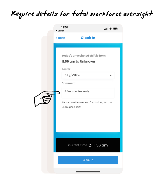 How to clockin and out from your phone
